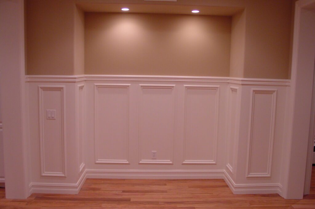 A room with white walls and wooden floors