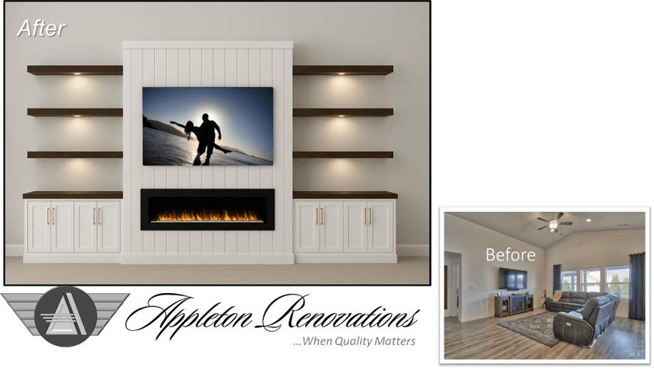 01-Appleton 082525 Custom Built-Ins – Entertainment Centers – Home Theater Solutions by: www.AppletonRenovations.com (208) 996-6764 Sales@AppletonRenovations.com, ID License #RCE58320
Custom Cabinets Ada County ID #CustomBuiltIns #CustomCabinets #CustomEntertainmentCenters #HomeTheater