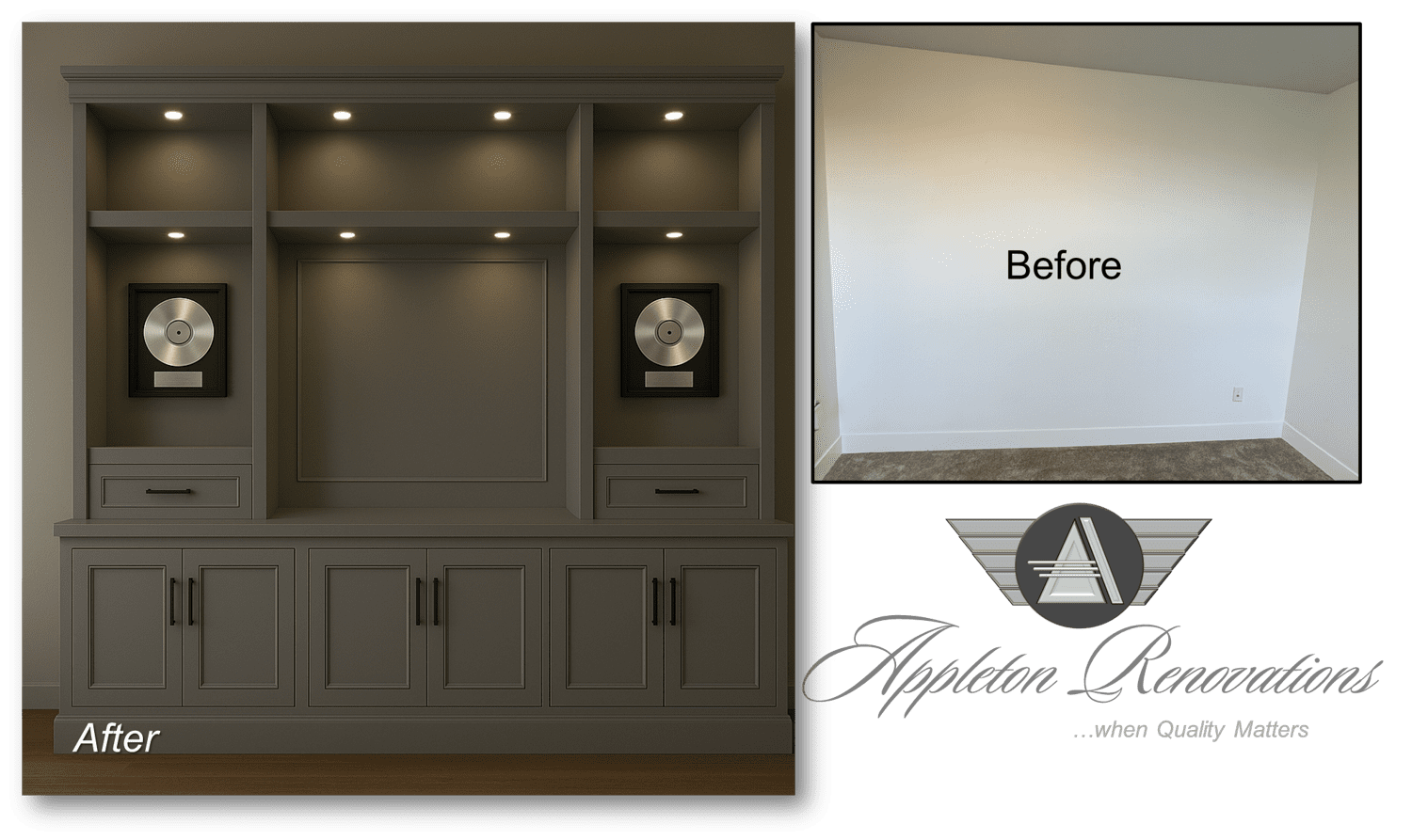 Appleton PODcast Concept 101325 www.AppletonRenovations.com Custom Built-Ins